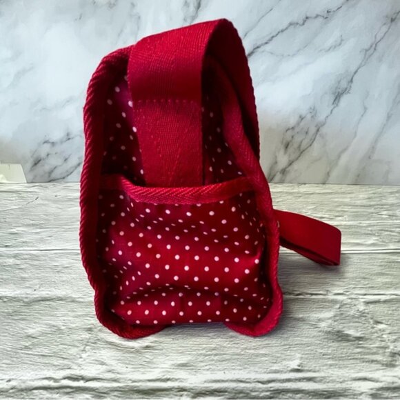 Street Lites Red/White Polka Dot Nylon Crossbody Bag - Picture 5 of 13